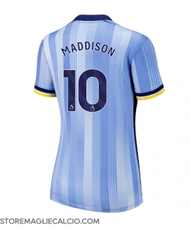 Tottenham Hotspur James Maddison #10 Maglia Gara Trasferta Repliche 2024-25 Donna